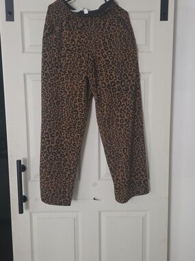 lululemon athletica Leopard-Print Wide Leg Pants - Brown & Black